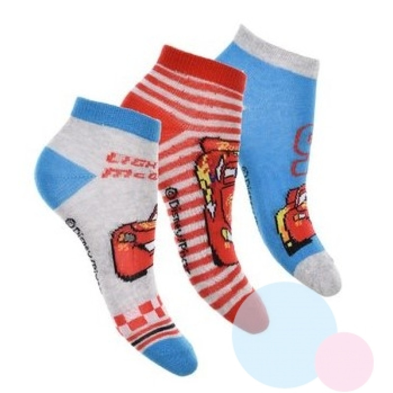 Ponožky Cars členkové 3ks