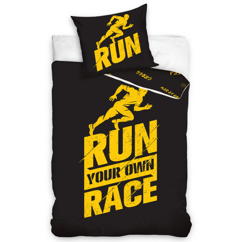 Obliečky Run Race perkálové