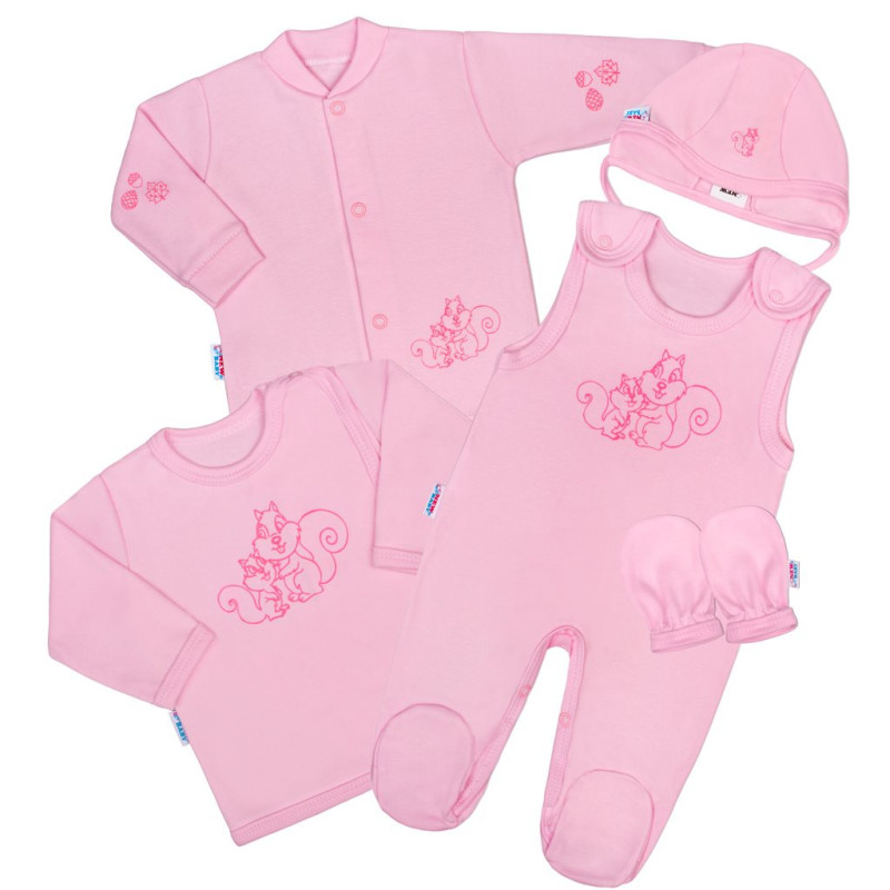 Súprava New Baby Veveričky 5-dielna