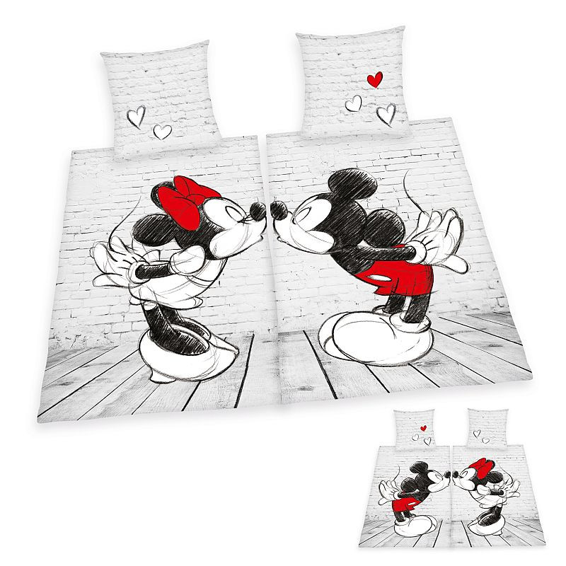 Obliečky na dve postele Mickey a Minnie