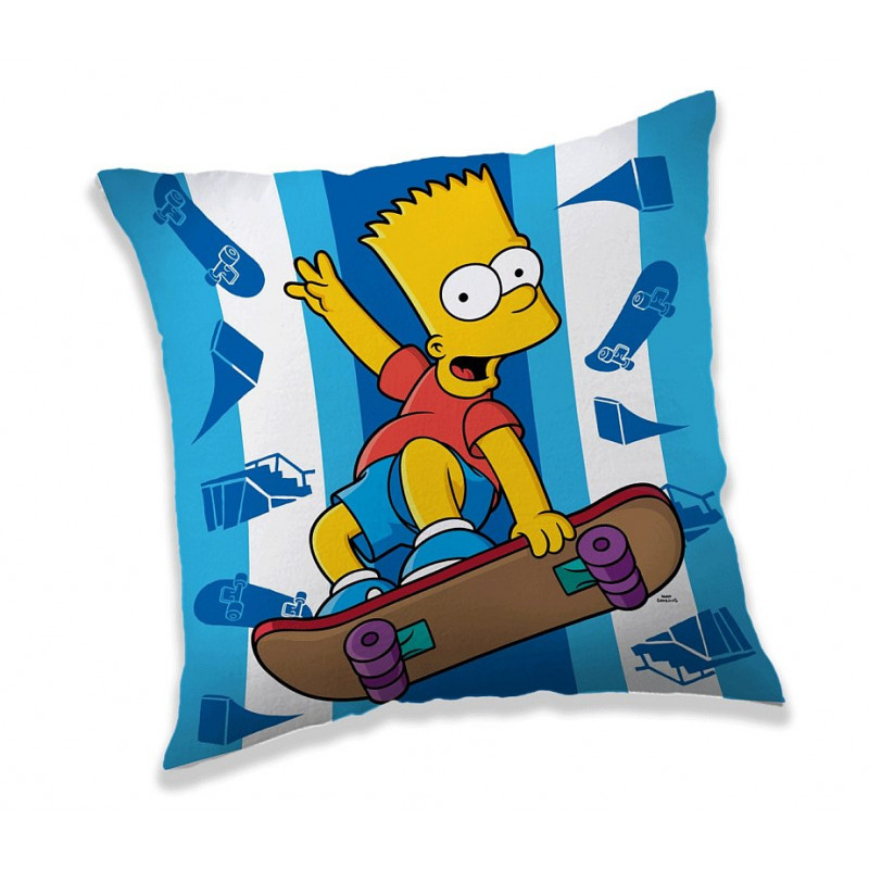 Vankúšik Bart Simpson skater