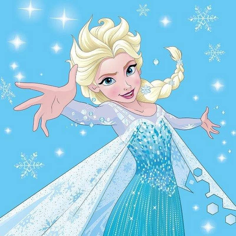 Kúzelný uteráčik Ľadové Kráľovstvo Elsa