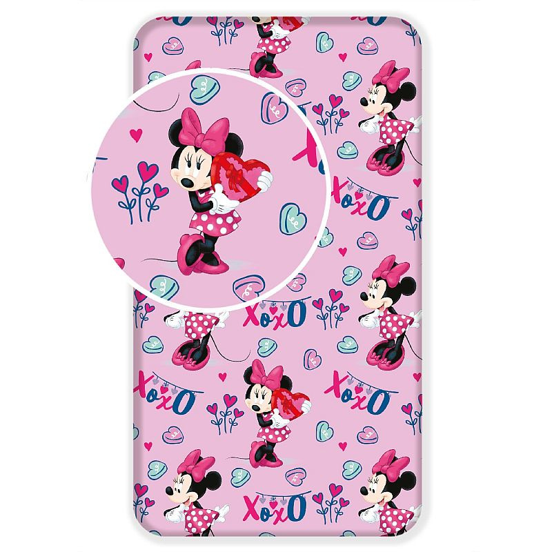 Prestieradlo Minnie pink