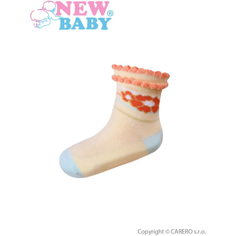 Ponožky New Baby s kytičkou