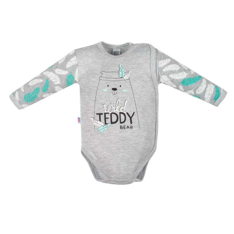 Body s bočným zapínaním New Baby Wild Teddy