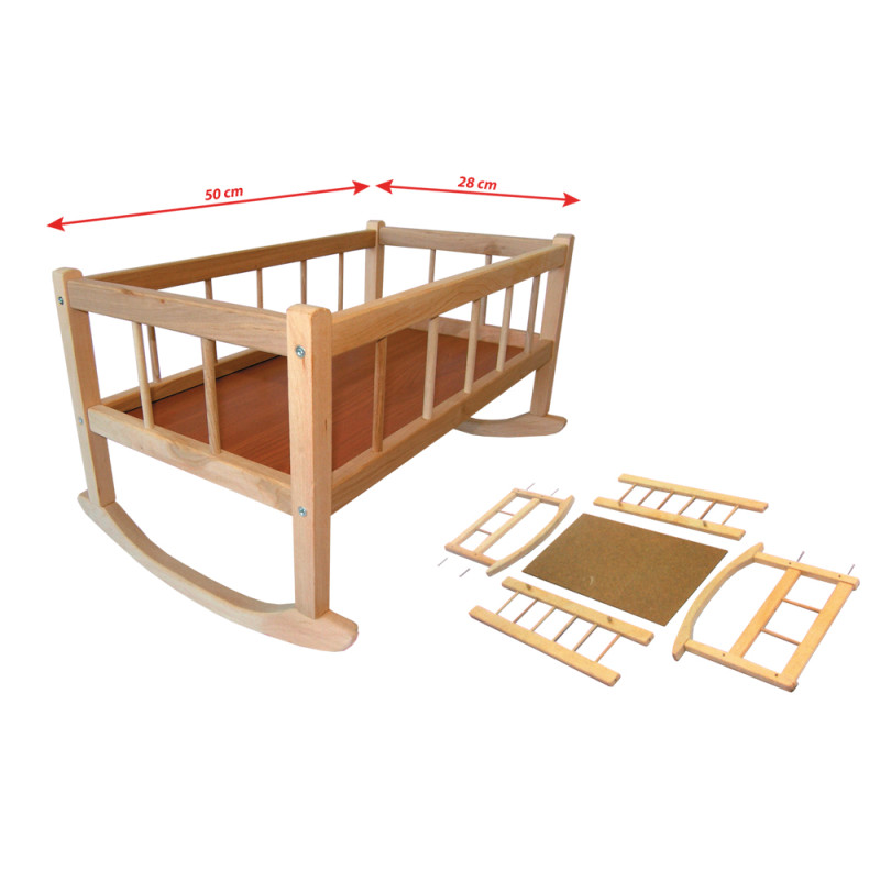 Kolíska drevená, 50 x 28 cm