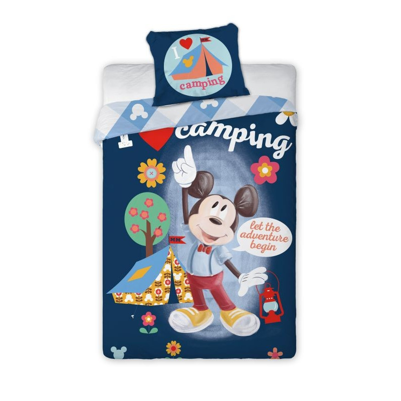 Obliečky Mickey camping