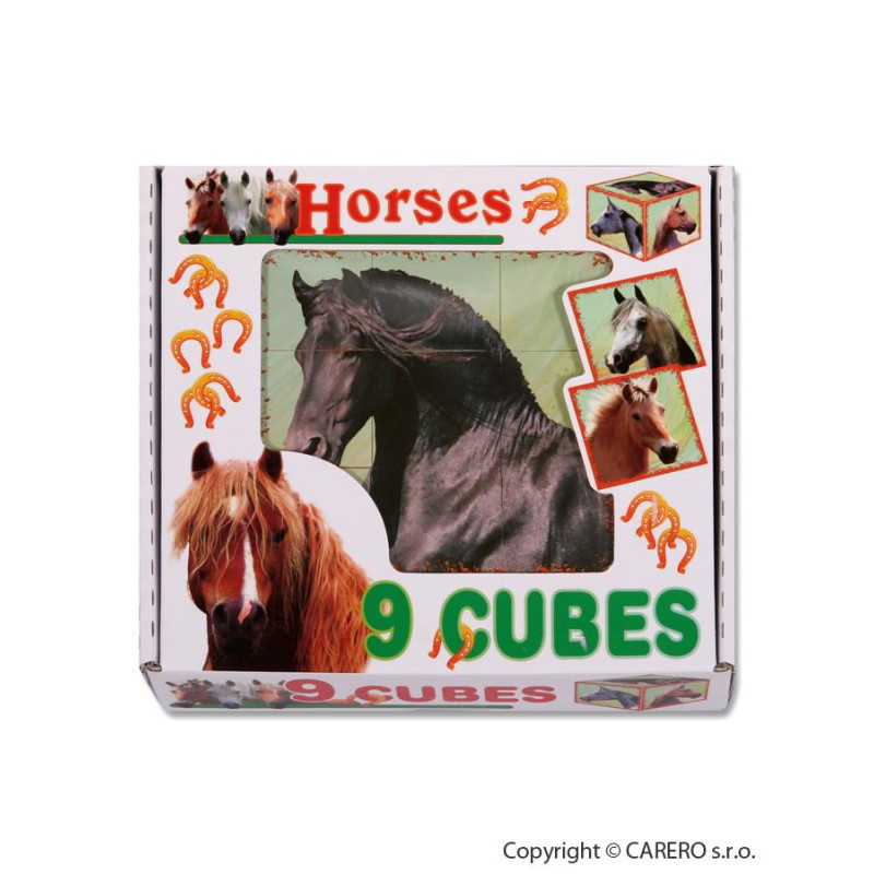 Skladací obrázkové kocky Horses