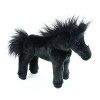 Čierny plyšový kôň 28 cm