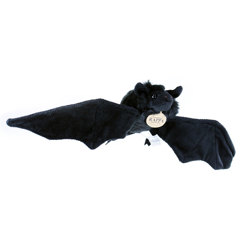 Plyšový netopier čierny, 16 cm