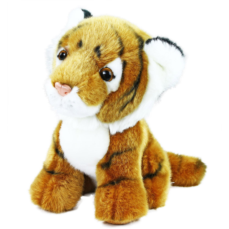 Plyšový tiger sediaci, 18 cm