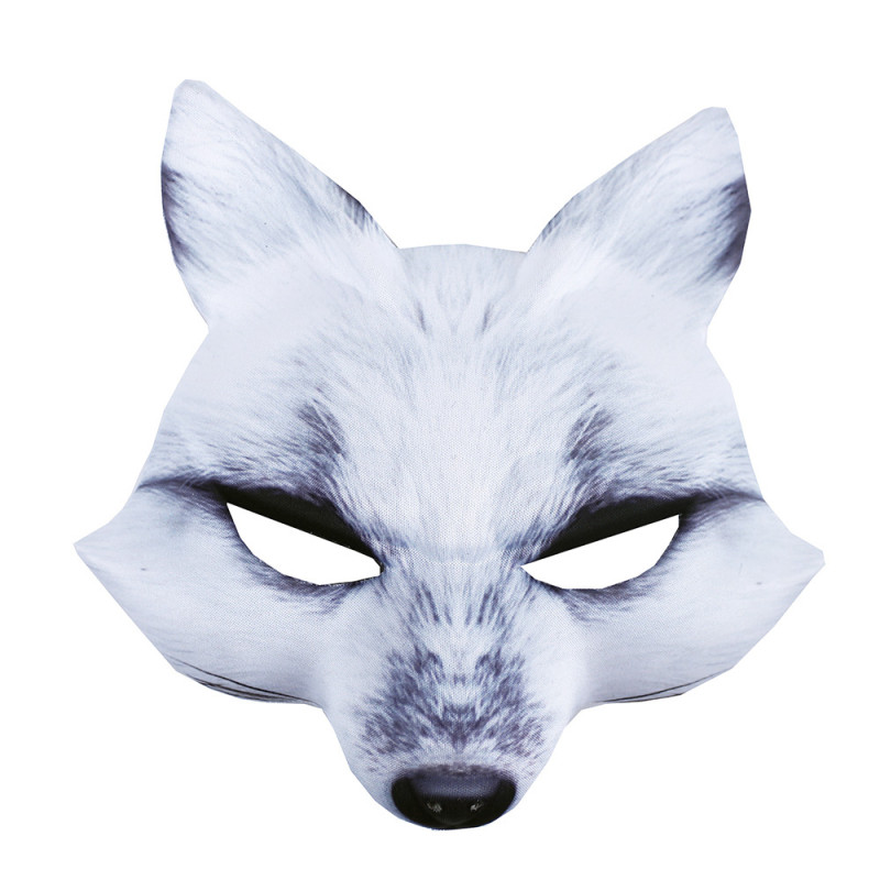 Maska biela líška