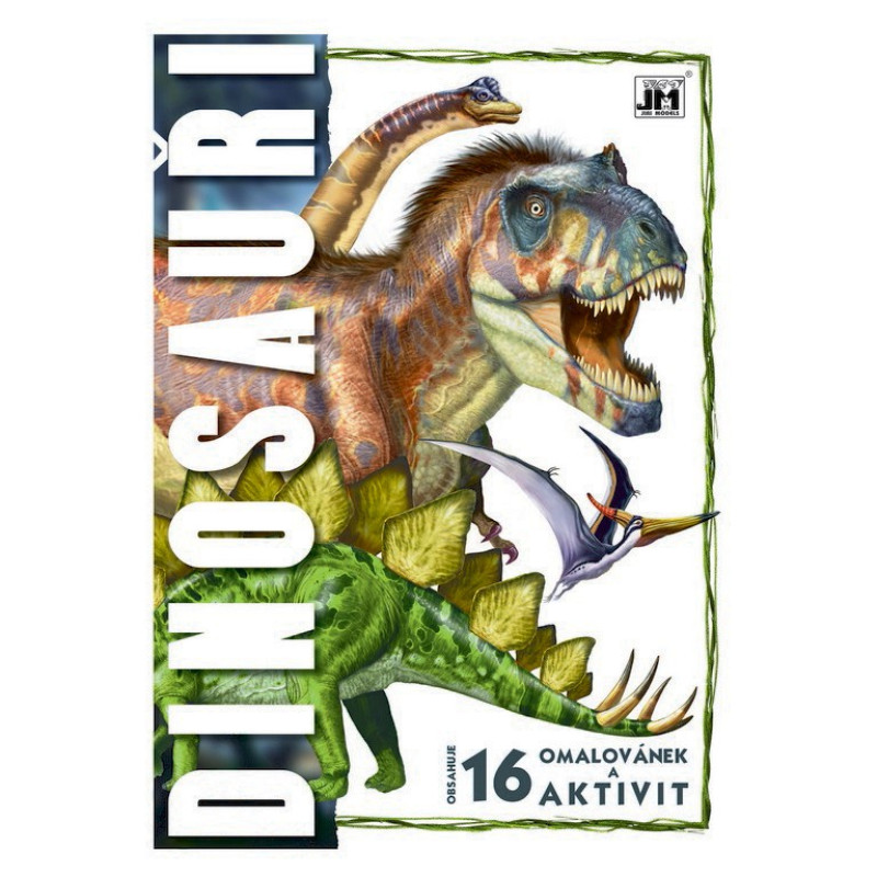 Omaľovánka A4 Dinosaury