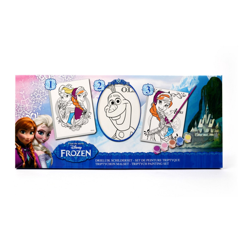 Sada na maľovanie triptych FROZEN Disney