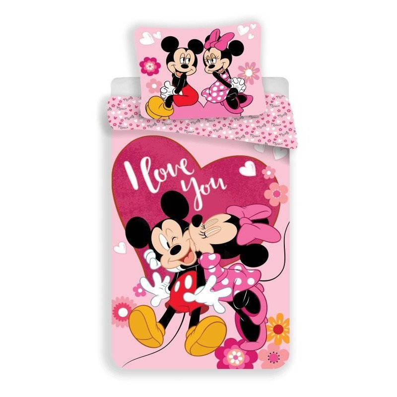 Obliečky Mickey a Minnie Kiss